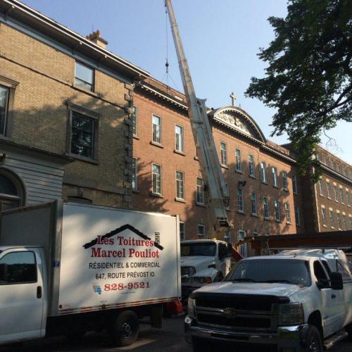Les Toitures Marcel Pouliot, réalisations, couvreur Québec, couvreur, toiture neuve, Québec, rénovation, entretien, projets